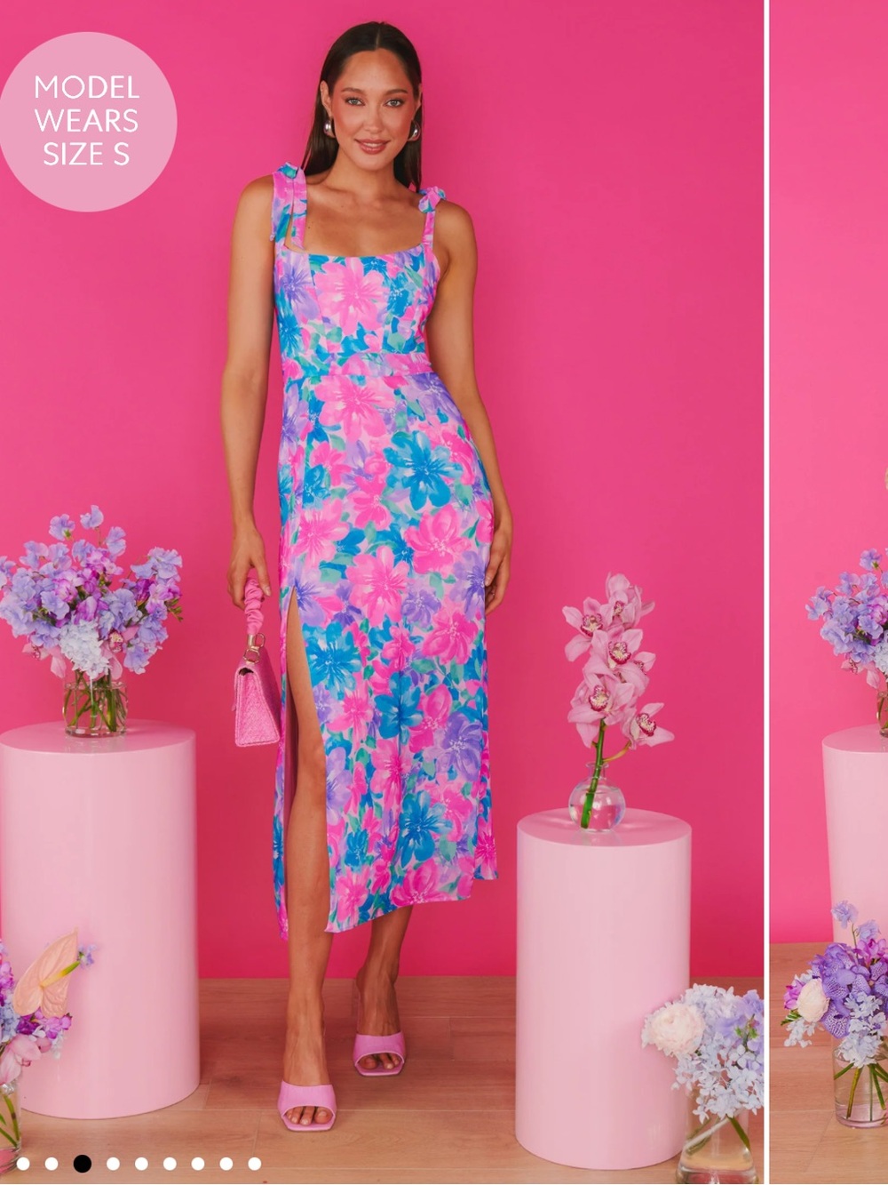 Show Me Your Mumu Willow Midi Dress - Garden Party Girly